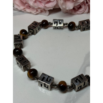 925 Sterling Silver Amber Necklace Length 20 Inch