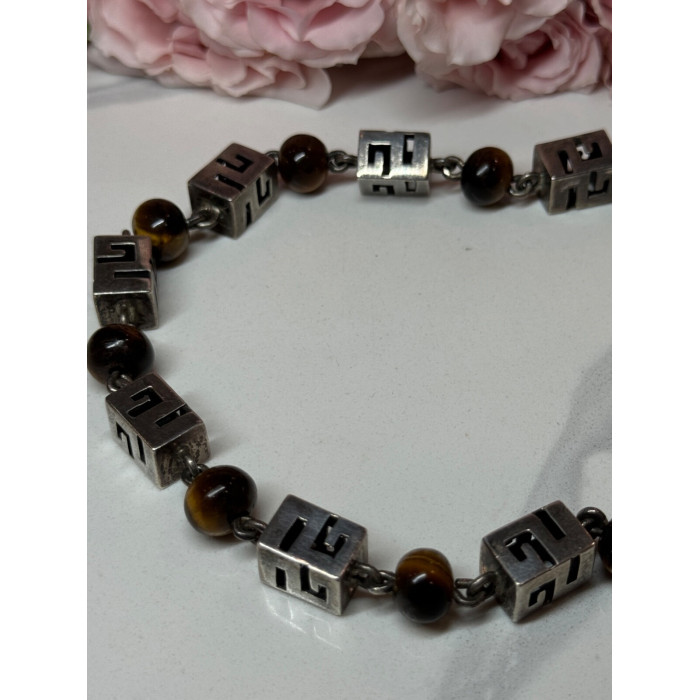 925 Sterling Silver Amber Necklace Length 20 Inch