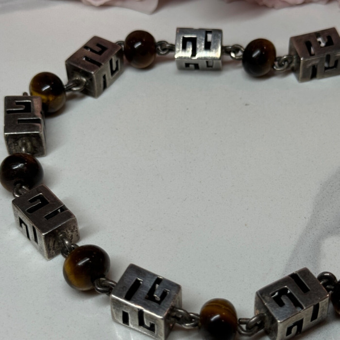 925 Sterling Silver Amber Necklace Length 20 Inch
