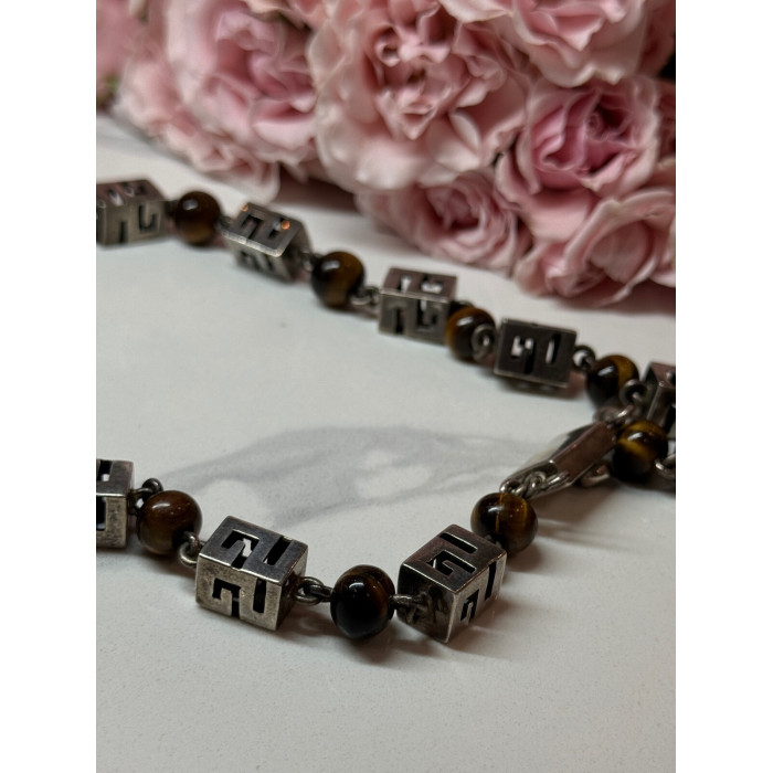 925 Sterling Silver Amber Necklace Length 20 Inch