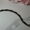 925 Sterling Silver Nephrite & Marcasite Bracelet Length 7.5 Inch