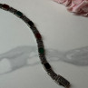 925 Sterling Silver Nephrite & Marcasite Bracelet Length 7.5 Inch