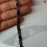 925 Sterling Silver Nephrite & Marcasite Bracelet Length 7.5 Inch