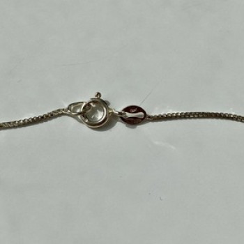 925 Sterling Silver Turquoise Chain With Pendant Italy