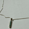 925 Sterling Silver Turquoise Chain With Pendant Italy