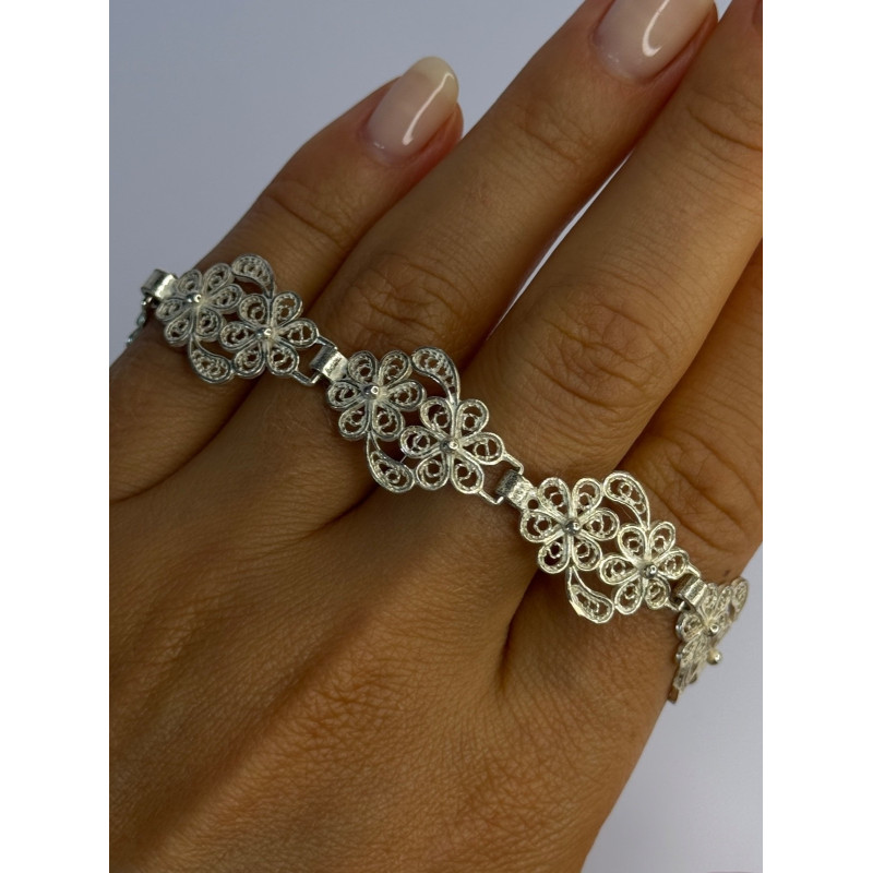 Vintage 925 Sterling Silver Bracelet Length 7.5