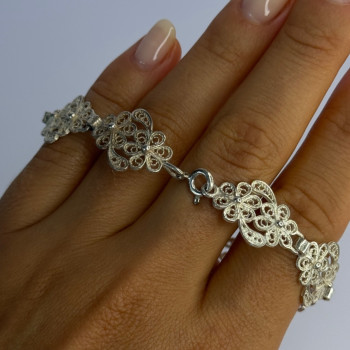 Vintage 925 Sterling Silver Bracelet Length 7.5