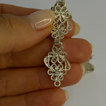 Vintage 925 Sterling Silver Bracelet Length 7.5