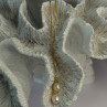 925 Sterling Silver Gold Plated Pearl Earrings Length 4 Inch