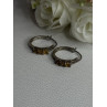925 Sterling Silver Citrine Earrings Length 0.80 Inch