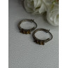 925 Sterling Silver Citrine Earrings Length 0.80 Inch