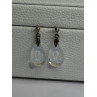 Aurora Borealis Teardrop 925 Sterling Silver Earrings Length 1 Inch