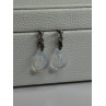 Aurora Borealis Teardrop 925 Sterling Silver Earrings Length 1 Inch