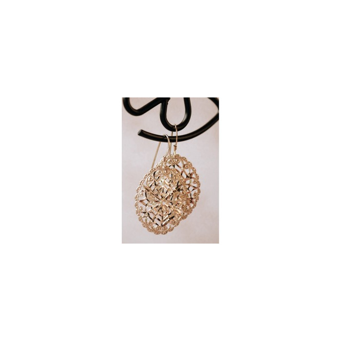 925 Sterling Silver Openwork Earrings