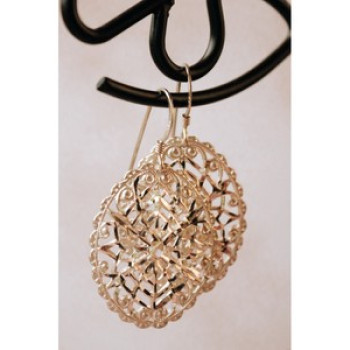 925 Sterling Silver Openwork Earrings