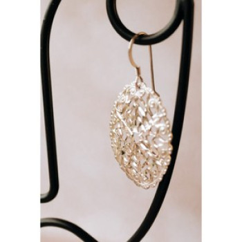 925 Sterling Silver Openwork Earrings