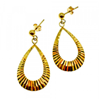 925 Sterling Silver Gold Plated Stud Earrings