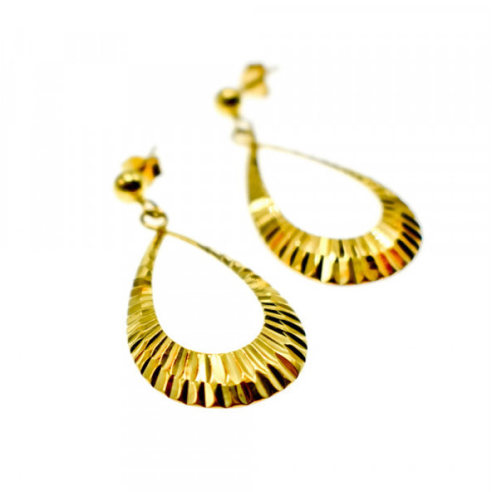 925 Sterling Silver Gold Plated Stud Earrings