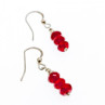 925 Sterling Silver Agate Earrings
