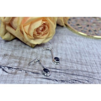 925 Sterling Silver Hessonite Earrings