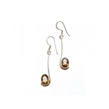 925 Sterling Silver Hessonite Earrings