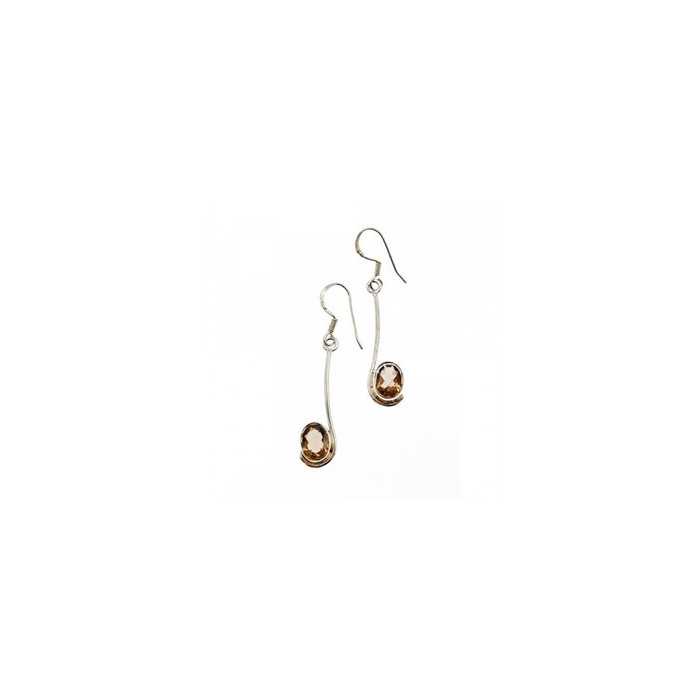 925 Sterling Silver Hessonite Earrings