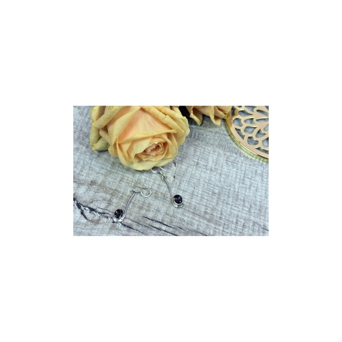 925 Sterling Silver Hessonite Earrings