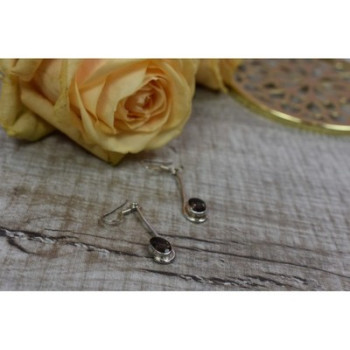 925 Sterling Silver Hessonite Earrings