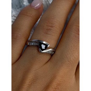 925 Sterling Silver Garnet & Beryl Ring Size 6.5