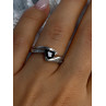 925 Sterling Silver Garnet & Beryl Ring Size 6.5