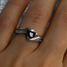925 Sterling Silver Garnet & Beryl Ring Size 6.5