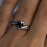 925 Sterling Silver Garnet & Beryl Ring Size 6.5