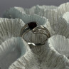 925 Sterling Silver Garnet & Beryl Ring Size 6.5