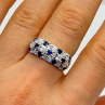 925 Sterling Silver CZ Ring Size 7