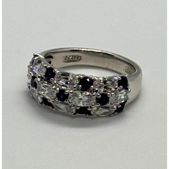 925 Sterling Silver CZ Ring Size 7
