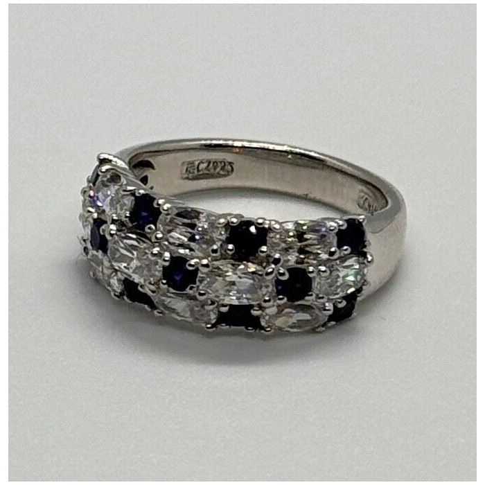 925 Sterling Silver CZ Ring Size 7