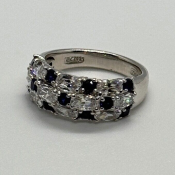 925 Sterling Silver CZ Ring Size 7