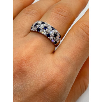 925 Sterling Silver CZ Ring Size 7