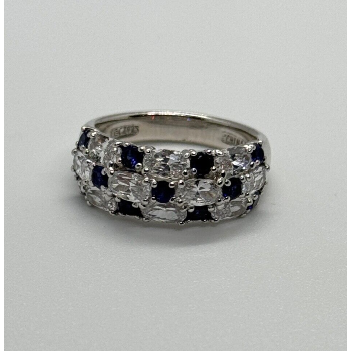 925 Sterling Silver CZ Ring Size 7
