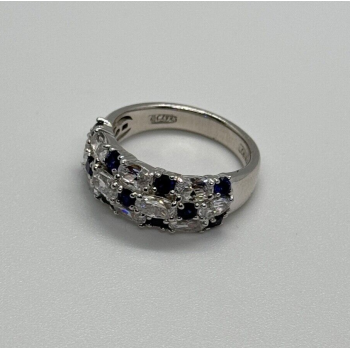 925 Sterling Silver CZ Ring Size 7