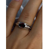 Kabana 925 Sterling Silver Garnet Ring Size 7