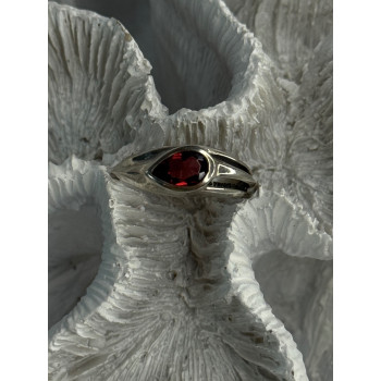 Kabana 925 Sterling Silver Garnet Ring Size 7