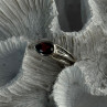 Kabana 925 Sterling Silver Garnet Ring Size 7