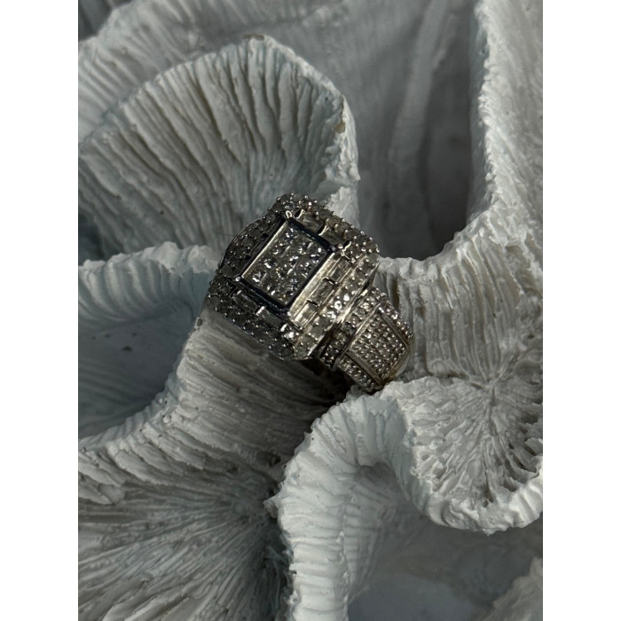 Elegant Design 925 Sterling Silver Beryl Ring Size 7