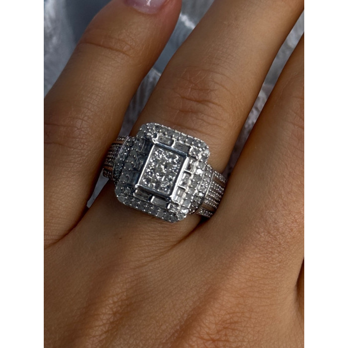 Elegant Design 925 Sterling Silver Beryl Ring Size 7