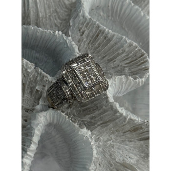 Elegant Design 925 Sterling Silver Beryl Ring Size 7