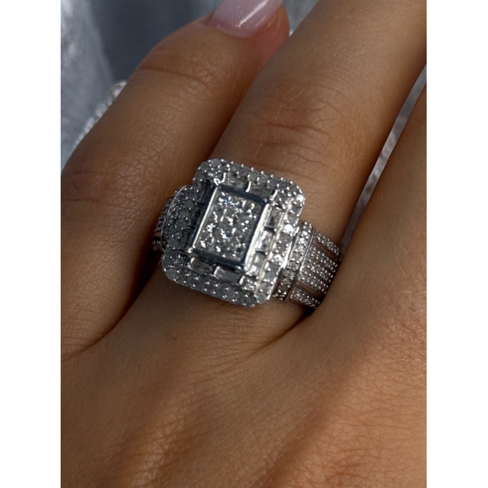 Elegant Design 925 Sterling Silver Beryl Ring Size 7