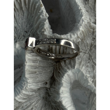 925 Sterling Silver Garnet & Beryl Ring Size 8