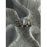 925 Sterling Silver Gold Plated Part Cz Ring Size 9