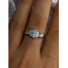 925 Sterling Silver Gold Plated Part Cz Ring Size 9